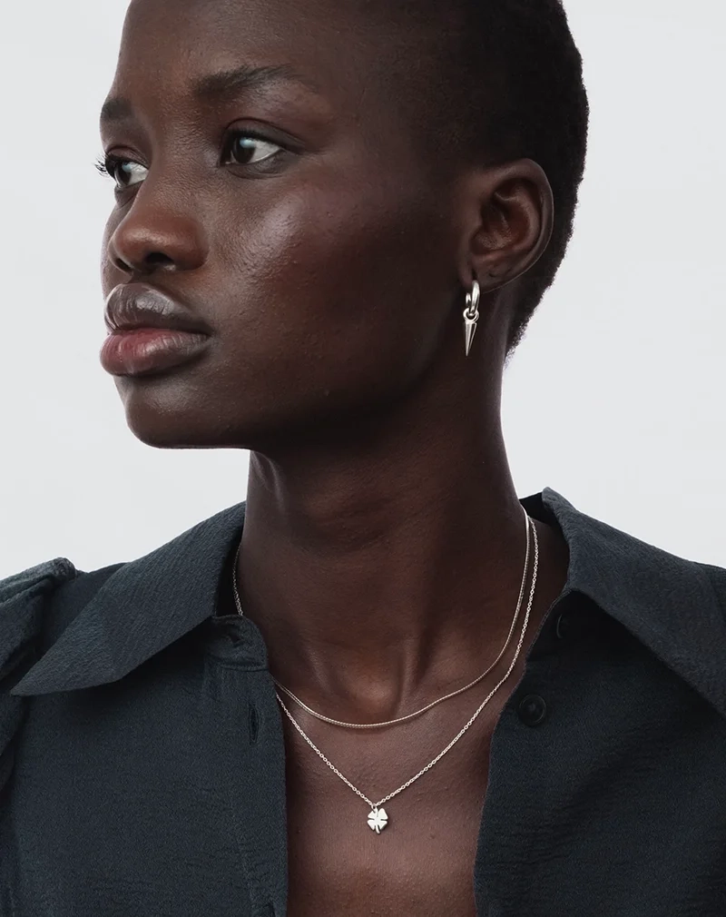 Herringbone Necklace Silver - Syster P - Snabb leverans & Gratis paketinslagning - Nordic Spectra