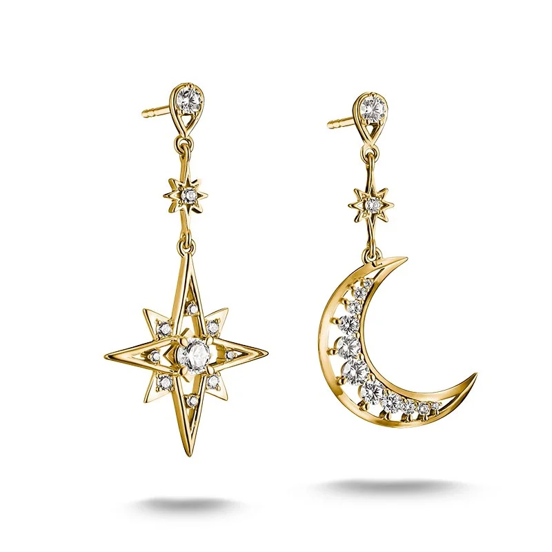 Thomas Sabo - Stjärna & Måne Örhängen Guld