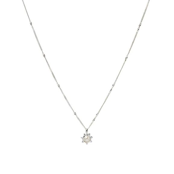 Florentina Perlenkette aus Silber von Syster P mit gedrehter Kette