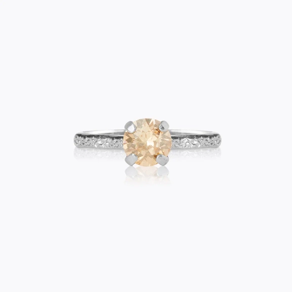 Natti Ring Rhodium Golden Shadow - Caroline Svedbom - Nopea toimitus ja lahjapakkaus - Nordic Spectra