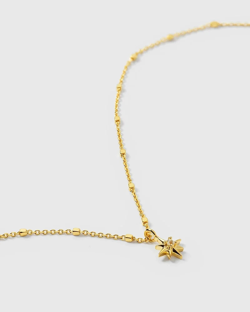 North Star Necklace Gold - Syster P - Snabb leverans & Gratis paketinslagning - Nordic Spectra