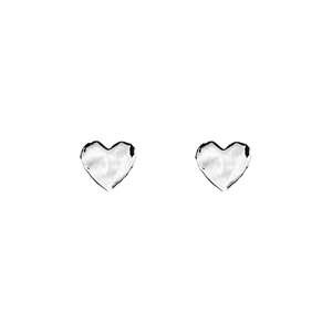 Organic Heart Mini Earrings Silver - Emma Israelsson - Suuri valikoima & ilmainen lahjapaketointi - Nordic Spectra