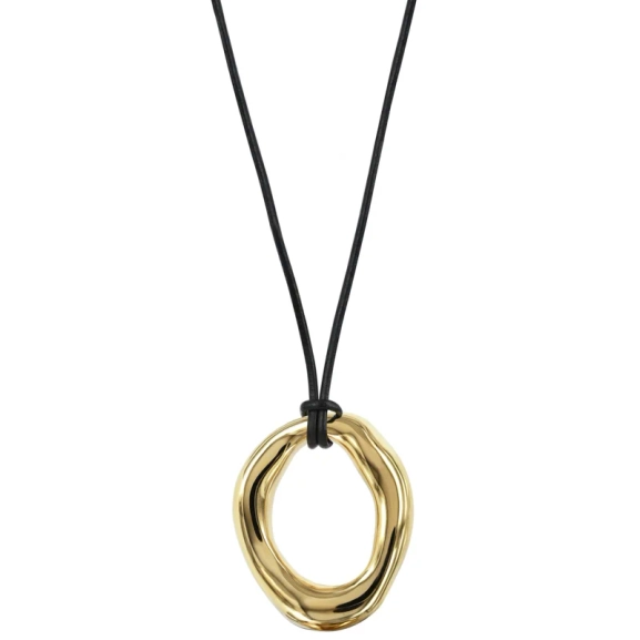 ANGELINA Leather 30 mm Guld - Astrid & Agnes - Nordic Spectra