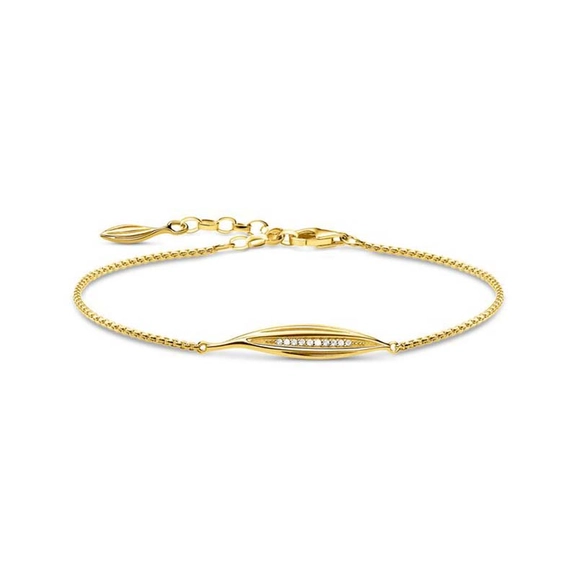 Glittrande Blad Armband Guld - Thomas Sabo armband - Snabb frakt & paketinslagning - Nordicspectra.se