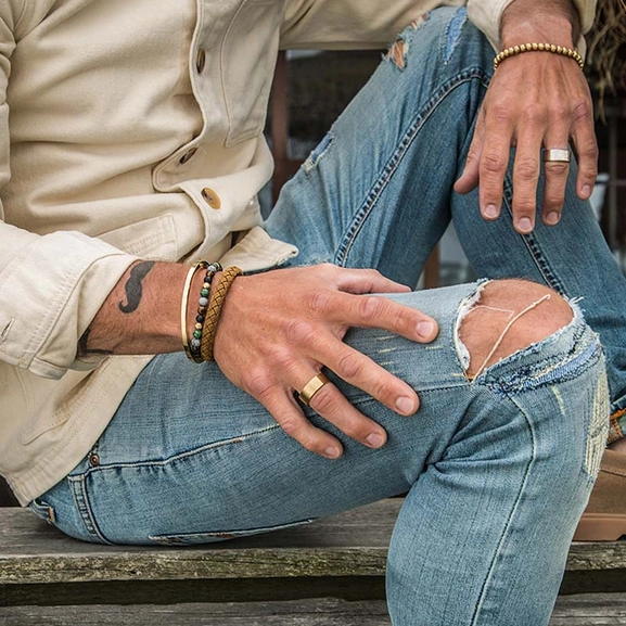 TIM Armring Guld - AROCK - Snabb frakt & paketinslagning - Nordicspectra.se