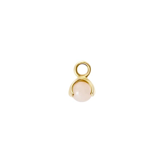 Letters Stone 10 Rose Quartz Pendant Gold -CU Jewellery - Snabb frakt & paketinslagning - Nordicspectra.se