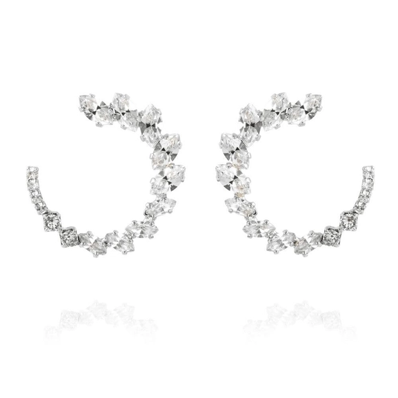 Angie Earrings Rhodium Crystal - Caroline Svedbom - Snabb frakt & paketinslagning - Nordicspectra.se