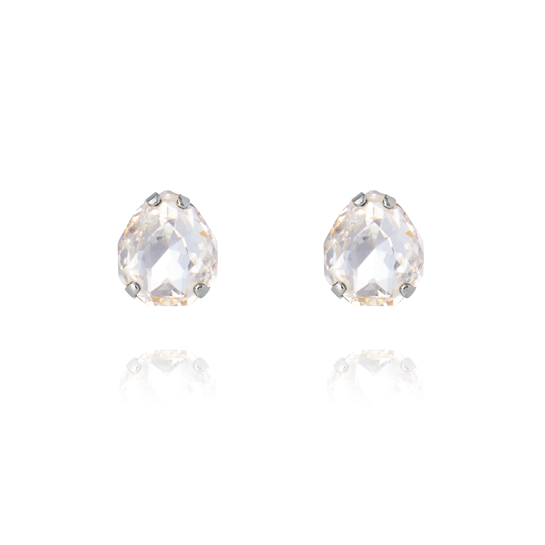Caroline Svedbom - Mini Carlotta Earrings Rhodium Crystal
