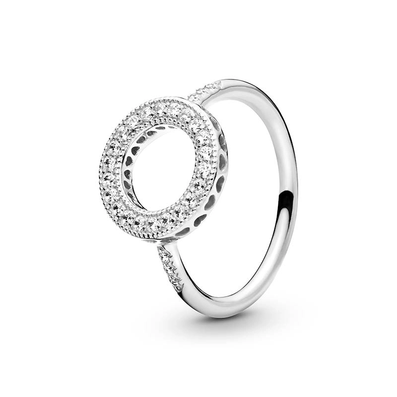 PANDORA - Glittrande Halo Ring