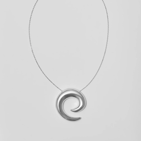 Mini Saturn Necklace Silver i återvunnet 925 Sterling Silver