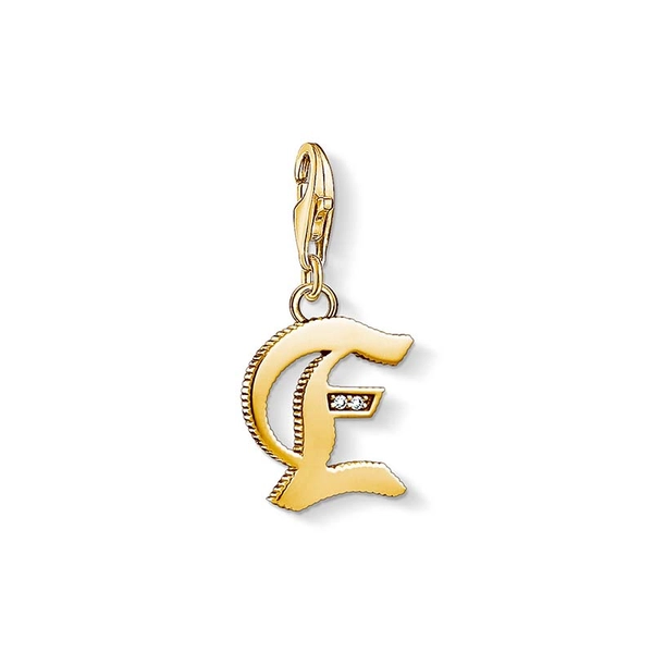 Charm-Anhänger Buchstabe E Gold von Thomas Sabo, Schneller Versand - Nordicspectra.de