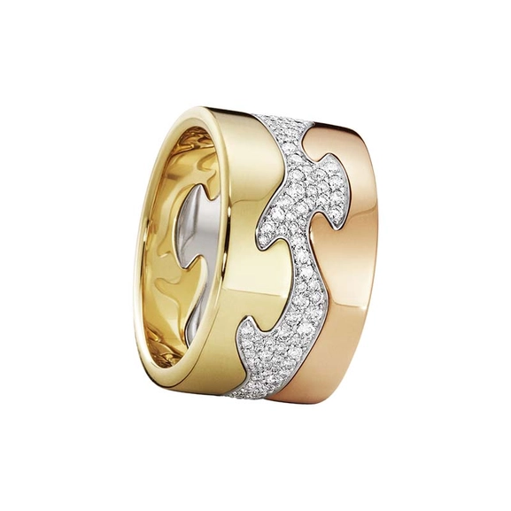 Fusion 3-delad Ring RG/VG/Pavé - Georg Jensen ringar - Snabb frakt & paketinslagning - Nordicspectra.se