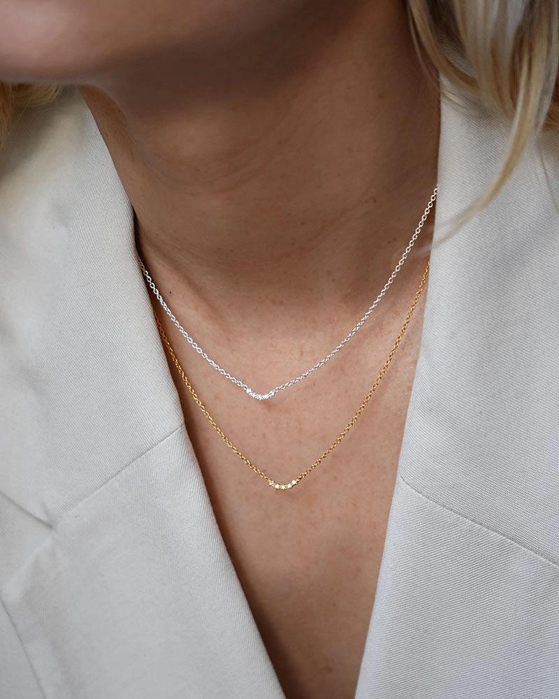 Diamond Sky Fall Necklace - Drakenberg/Sjölin Halsband- Snabb leverans & paketinslagning - Nordic Spectra