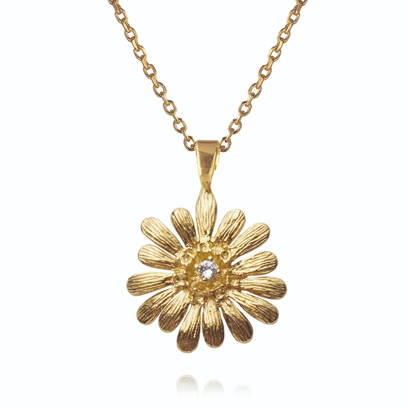 Caroline Svedbom - Daisy Necklace Gold Crystal
