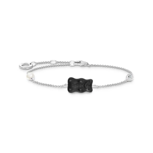 HARIBO Armband Gummibjörn Svart med Pärla & Sten - Thomas Sabo - Snabb leverans & paketinslagning - Nordic Spectra