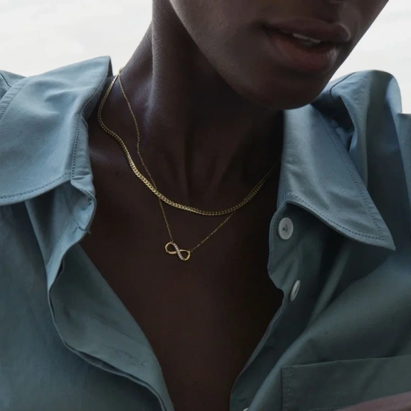 Trinity Chain Necklace 45 cm Gold - Edblad - Snabb frakt & paketinslagning - Nordic Spectra