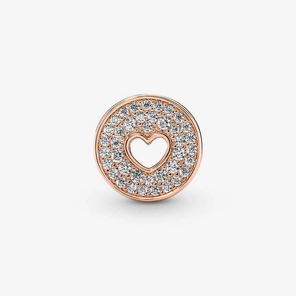 Pavé & Herz Jahrestag Charm von PANDORA, Schneller Versand - Nordicspectra.de