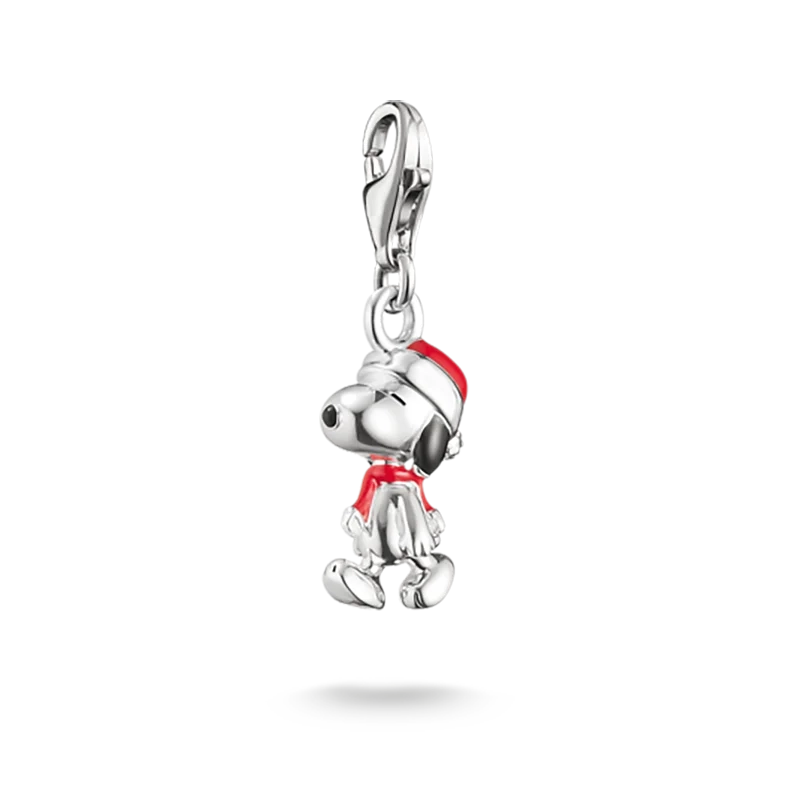 Charm-Anhänger Snoopy Santa Edition PEANUTS Original Silber