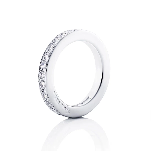 Big Stars & Signature Ring Platinum i platina med briljantslipade diamanter i kanalfattning