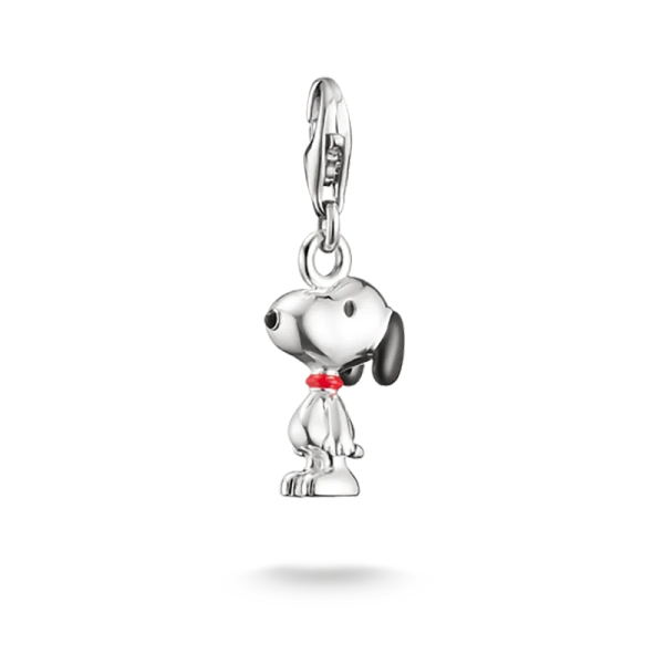 THOMAS SABO x Peanuts Snoopy-berlock i återvunnet 925 sterlingsilver med emaljdetaljer