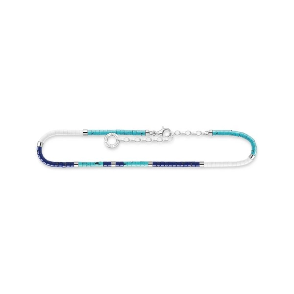 Fußkette Mit Blauen Steinen Silber von Thomas Sabo, Schneller Versand - Nordicspectra.de
