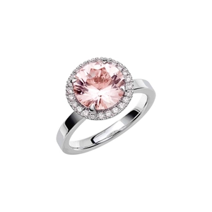 Fairytale 9 Morganite White Gold - Wedding & engagement rings - Schalins - Scandinavian design - Nordic Spectra