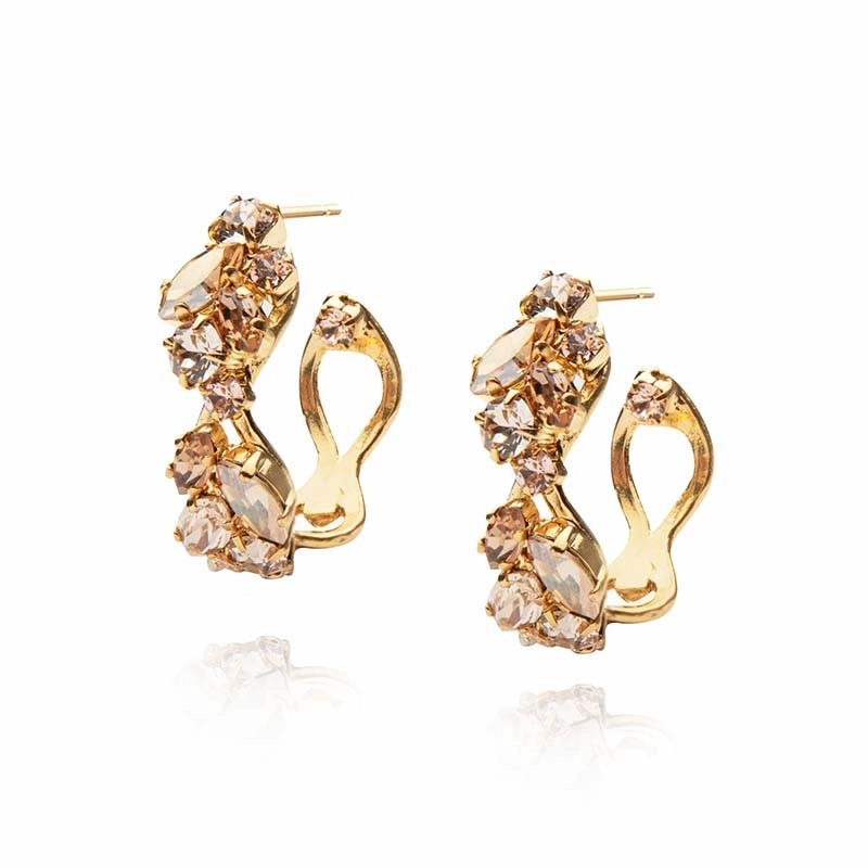 Caroline Svedbom – Stella Loop Earring Gold Silk Combo