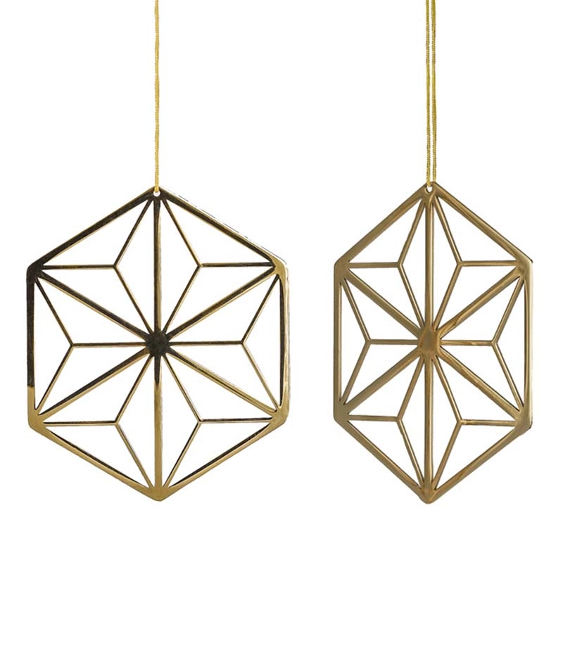 DECO Snowflake Juldekoration Guld - Astrid & Agnes - Snabb frakt & paketinslagning - Nordicspectra.se