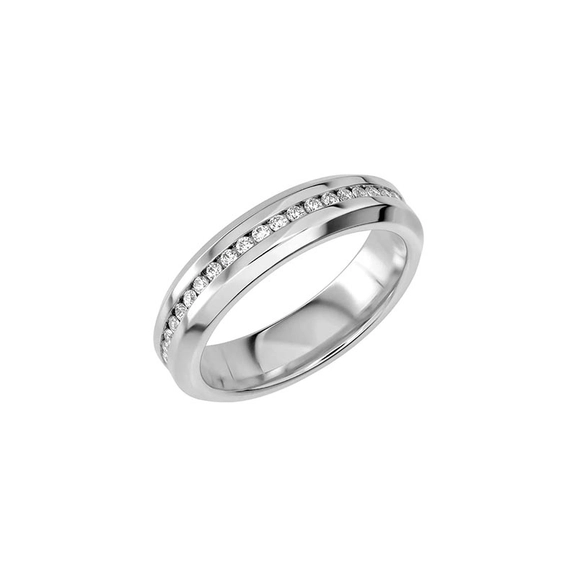 SR2055 Platinum - Wedding & engagement rings - Schalins - Scandinavian design - Nordic Spectra