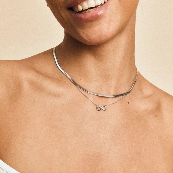 Infinity Necklace Steel - Edblad - Snabb frakt & paketinslagning - Nordic Spectra