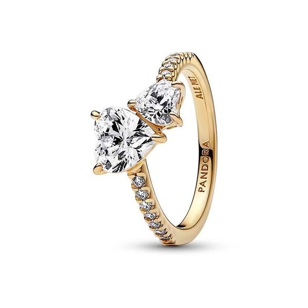 Dubbel Glittrande Ring Guld - PANDORA - Snabb frakt & paketinslagning - Nordic Spectra