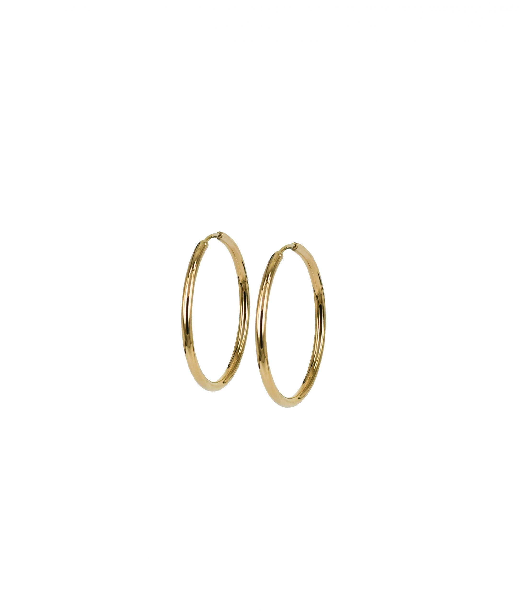 MAXI 14 mm Örhängen Guld - Astrid & Agnes - Snabb frakt & paketinslagning - Nordicspectra.se