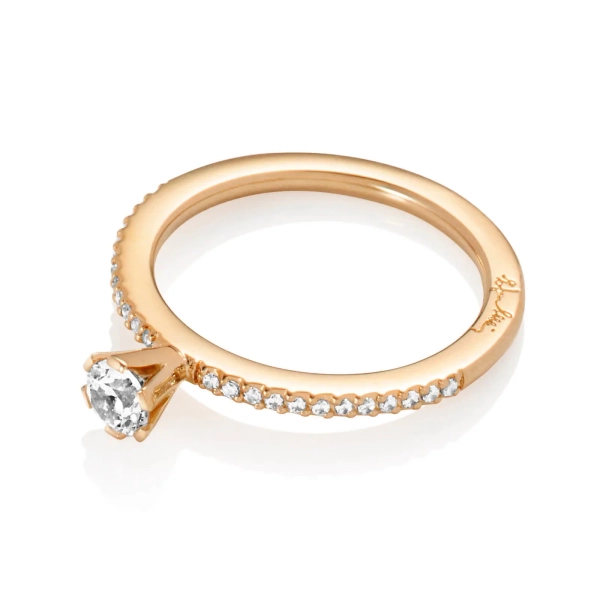 High On Love & Stars Ring 0.30 ct Gold