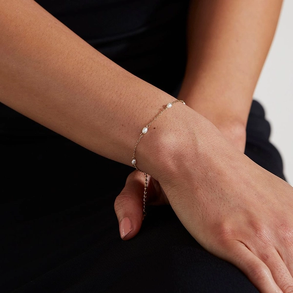 Perla Mini Bracelet Multi White Gold - Edblad - Snabb frakt & paketinslagning - Nordicspectra.se