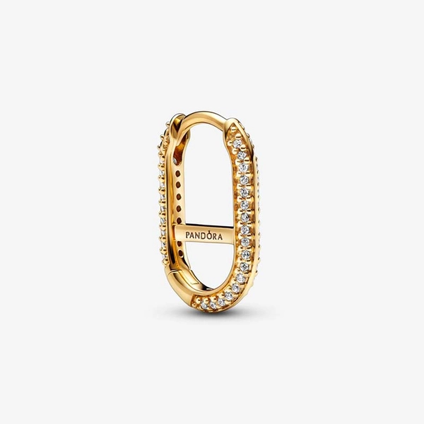 Pandora ME Pavé Link Örhänge Guld - PANDORA - Snabb frakt & paketinslagning - Nordicspectra.se