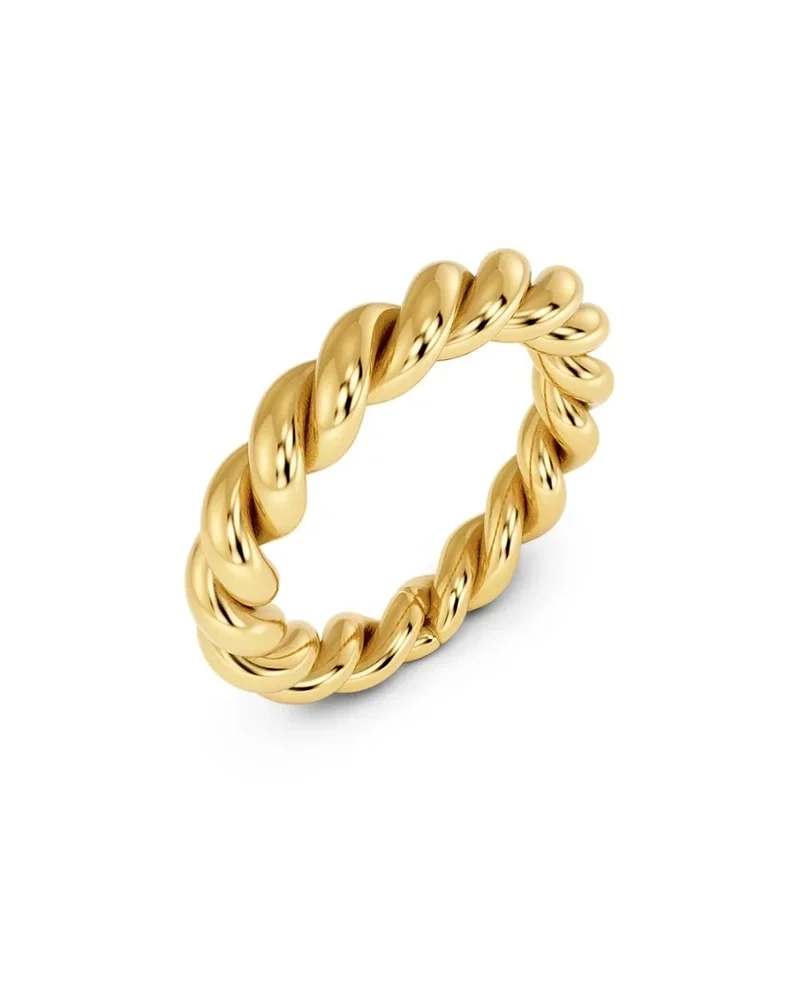 Guldfärgad Twine-ring från Edblad med elegant tvinnad design