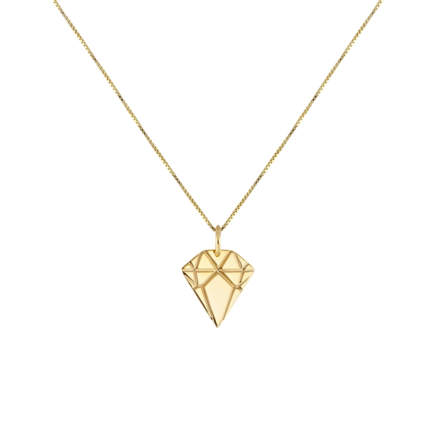 Diamond Necklace Golden  - Emma Israelsson - Snabb frakt & paketinslagning - Nordicspectra.se