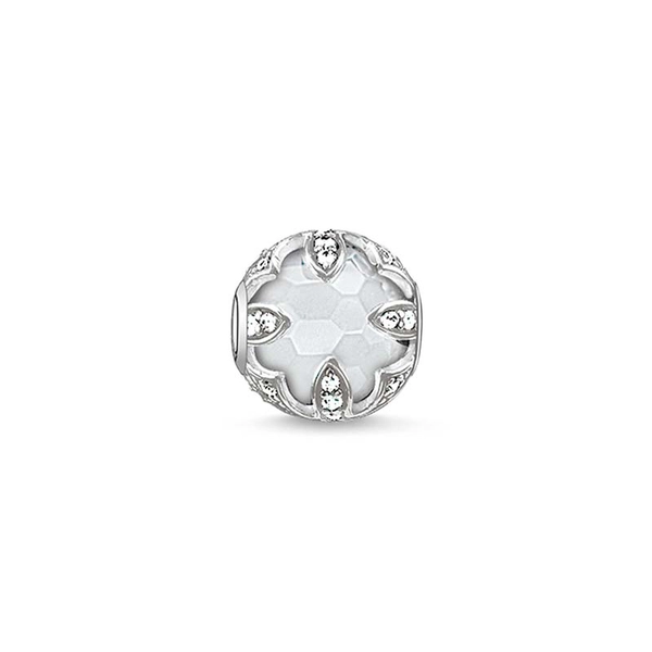 Karma Bead Vit Kvarts Lotusblomma - Thomas Sabo berlock - Snabb frakt & paketinslagning - Nordicspectra.se