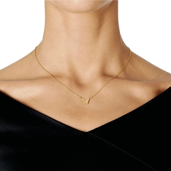 Little Miss Butterfly Necklace Gold - Efva Attling - Suuri valikoima & ilmainen lahjapaketointi - Nordicspectra.fi
