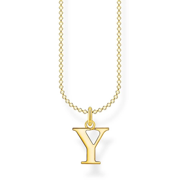 Kette Buchstabe Gold - Y von Thomas Sabo, Schneller Versand - Nordicspectra.de