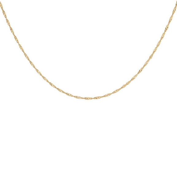 Letters Singapore Neck Gold -CU Jewellery - Snabb frakt & paketinslagning - Nordicspectra.se