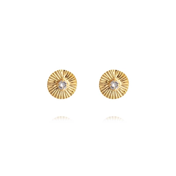 Odessa Stud Earrings Gold Crystal - Caroline Svedbom - Snabb frakt & paketinslagning - Nordicspectra.se