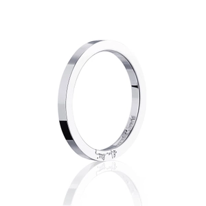 Plain & Signature Thin Ring Platinum från Efva Attling