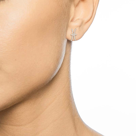 Double Trouble & Stars Ear White Gold von Efva Attling, Schneller Versand - Nordicspectra.de