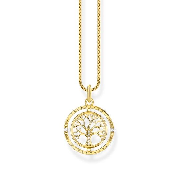 Halsband Snurrande Tree Of Love Guld - Thomas Sabo berlock - Snabb frakt & paketinslagning - Nordicspectra.se