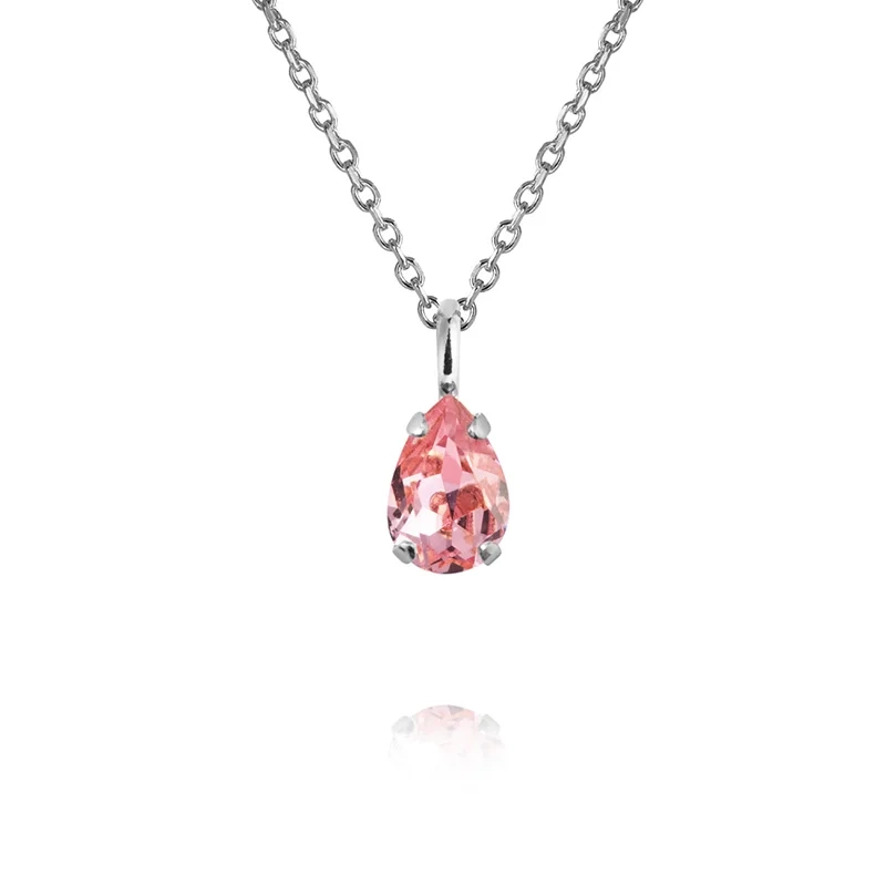 Caroline Svedbom - Amelia Necklace Rhodium Light Rose