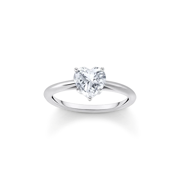 Ring med Hjärtformad Sten - Thomas Sabo - Snabb leverans & paketinslagning - Nordic Spectra