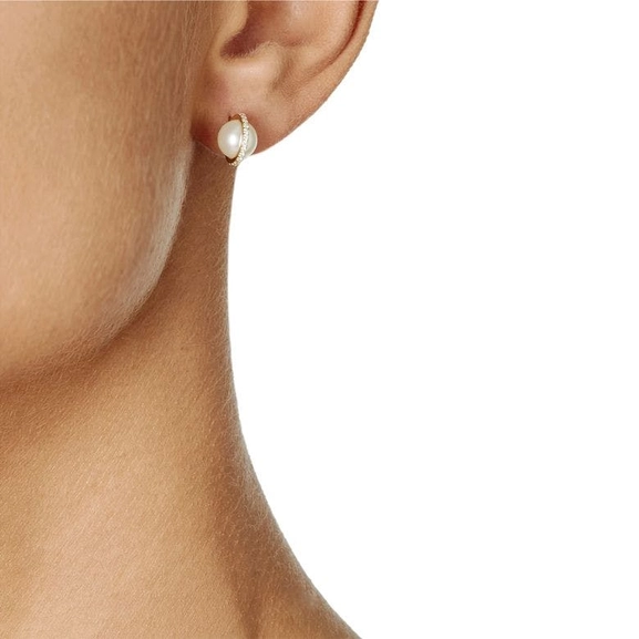 Day Pearl & Stars Ear White Gold von Efva Attling, Schneller Versand - Nordicspectra.de