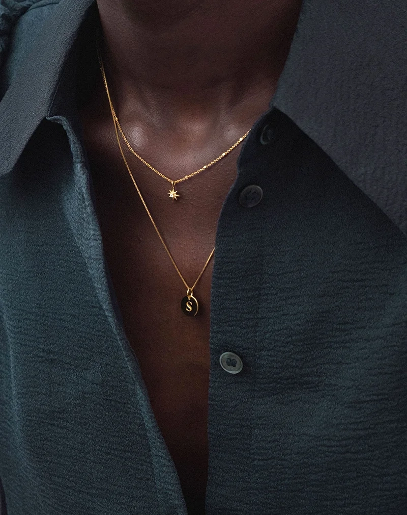 North Star Necklace Gold - Syster P - Snabb leverans & Gratis paketinslagning - Nordic Spectra