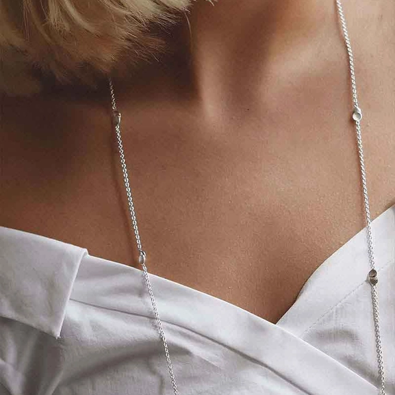 Rocky Shore Drop Necklace Long Drakenberg Sjölin, Schneller Versand - Nordicspectra.de